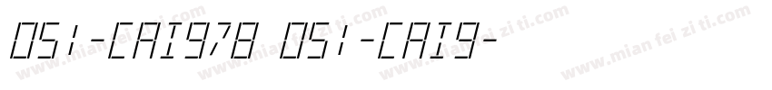 051-CAI978 051-CAI9字体转换